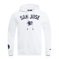NHL SAN JOSE SHARKS CLASSIC CHANDAIL À CAPUCHON EN MOLLETON POUR FEMME (BLANC)