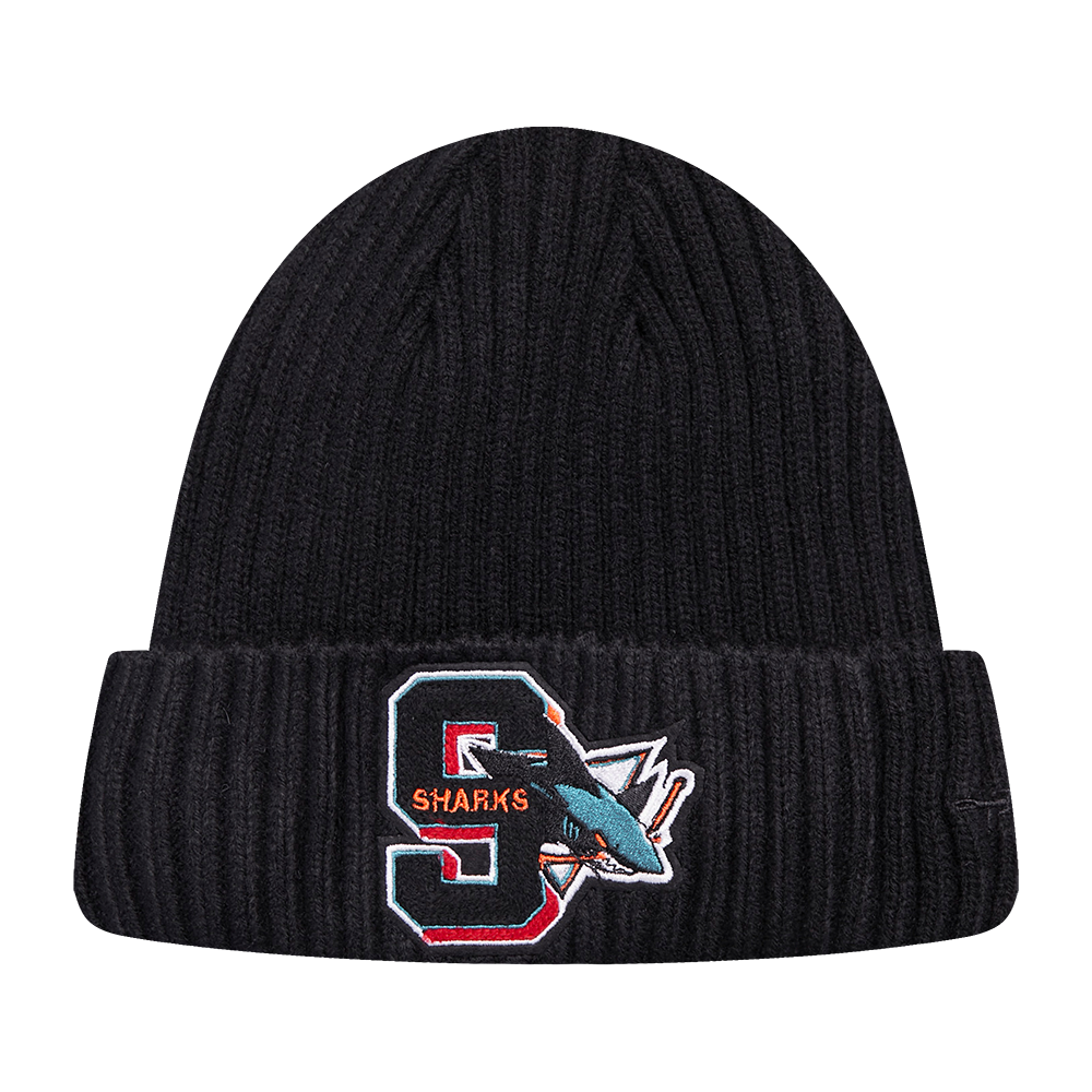 NHL SAN JOSE SHARKS MASH UP BEANIE (BLACK)