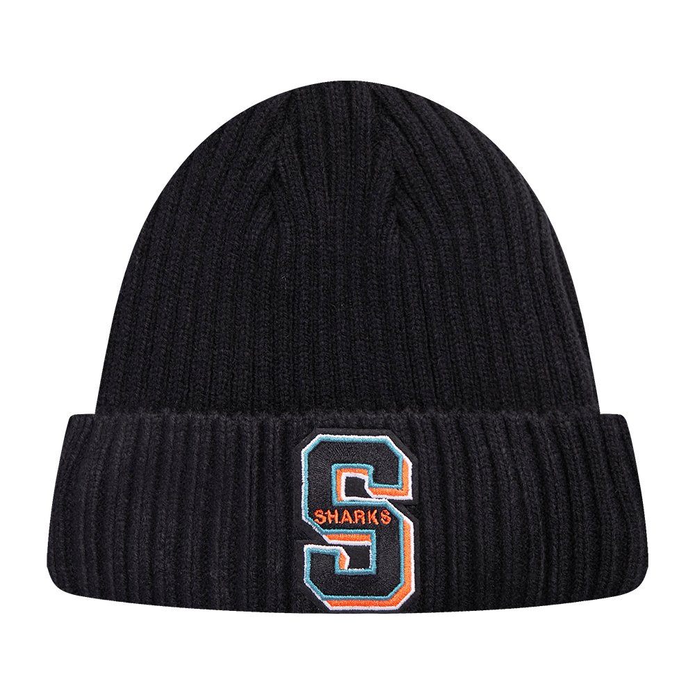 NHL SAN JOSE SHARKS MASH UP BEANIE (BLACK)