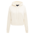 NHL SAN JOSE SHARKS NEUTRAL WOMEN'S CROPPED PULLOVER HOODIE (EGGSHELL)