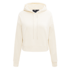 NHL SAN JOSE SHARKS NEUTRAL WOMEN'S CROPPED PULLOVER HOODIE (EGGSHELL)