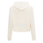 NHL SAN JOSE SHARKS NEUTRAL WOMEN'S CROPPED PULLOVER HOODIE (EGGSHELL)