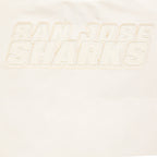 NHL SAN JOSE SHARKS NEUTRAL WOMEN'S CROPPED PULLOVER HOODIE (EGGSHELL)