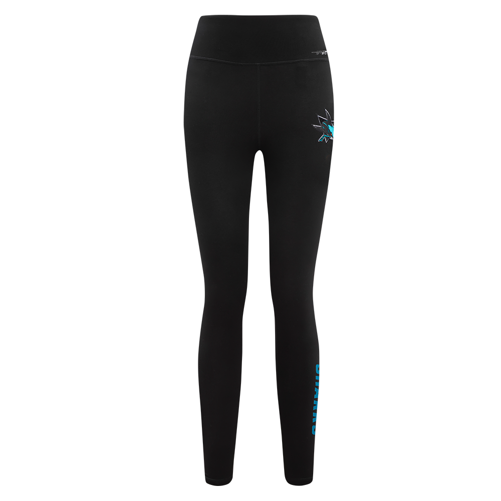 NHL SAN JOSE SHARKS CLASSIC WOMEN'S HW JERSEY LEGGING (BLACK)