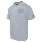 NHL TAMPA BAY LIGHTNING NEUTRAL MEN'S  CJ DROP SHOULDER TEE (DARK HEATHER GRAY)