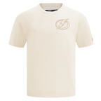 NHL TAMPA BAY LIGHTNING NEUTRAL T-SHIRT EN JERSEY DE COTON À ÉPAULES TOMBANTES POUR HOMME (COQUILLE D'ŒUF)