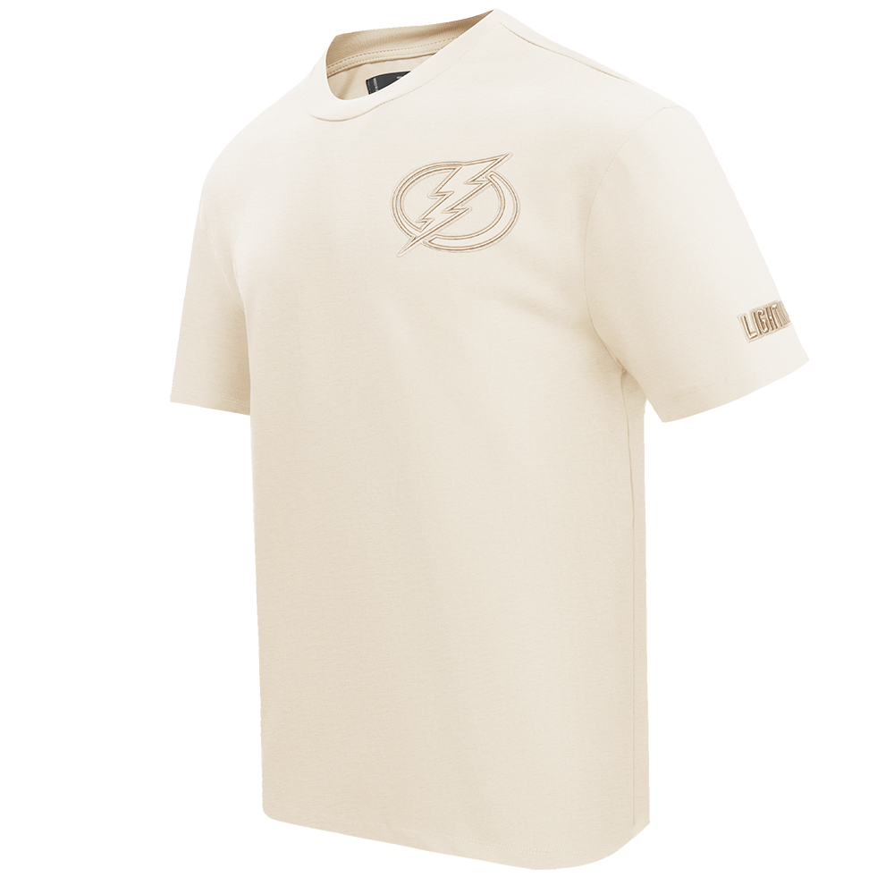 NHL TAMPA BAY LIGHTNING NEUTRAL T-SHIRT EN JERSEY DE COTON À ÉPAULES TOMBANTES POUR HOMME (COQUILLE D'ŒUF)