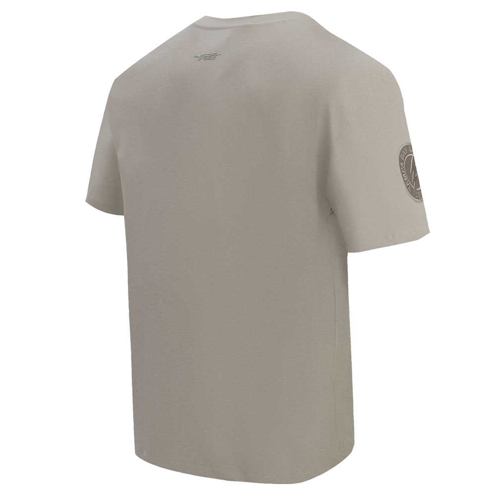 NHL TAMPA BAY LIGHTNING NEUTRAL T-SHIRT EN JERSEY DE COTON À ÉPAULES TOMBANTES POUR HOMME (TAUPE)