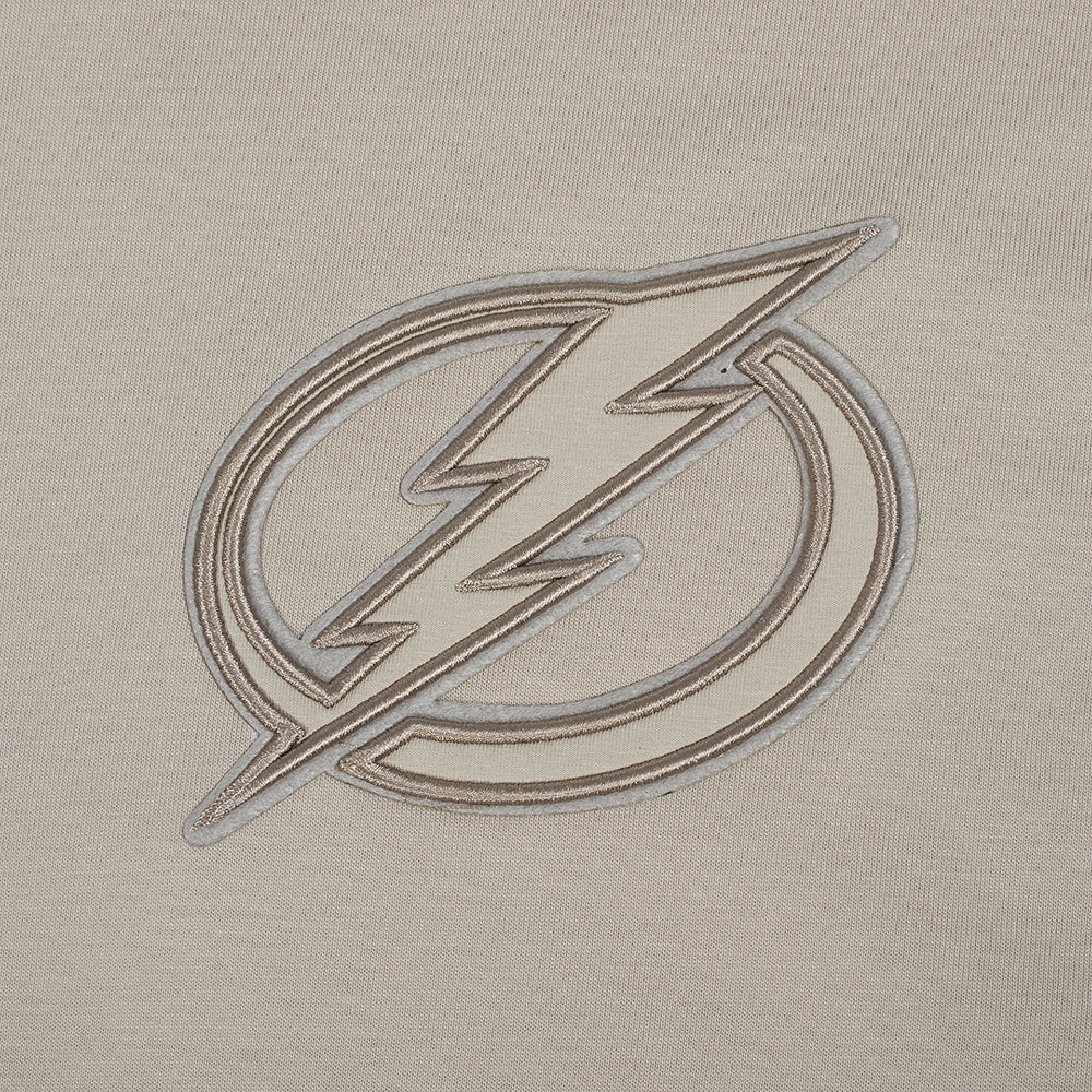 NHL TAMPA BAY LIGHTNING NEUTRAL T-SHIRT EN JERSEY DE COTON À ÉPAULES TOMBANTES POUR HOMME (TAUPE)