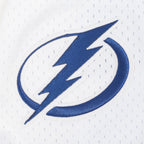 NHL TAMPA BAY LIGHTNING CLASSIC MESH MEN'S BUTTON DOWN SHIRT (WHITE/DODGER BLUE)