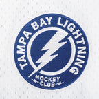 NHL TAMPA BAY LIGHTNING CLASSIC MESH MEN'S BUTTON DOWN SHIRT (WHITE/DODGER BLUE)