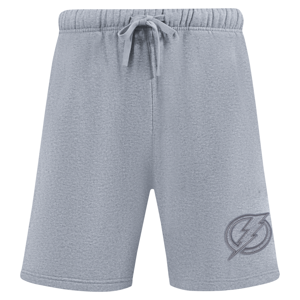 NHL TAMPA BAY LIGHTNING NEUTRAL SHORT EN MOLLETON POUR HOMME POUR HOMME (GRIS CHINÉ FONCÉ)