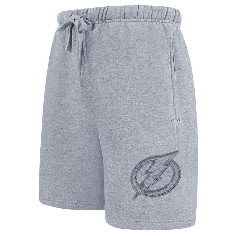 NHL TAMPA BAY LIGHTNING NEUTRAL SHORT EN MOLLETON POUR HOMME POUR HOMME (GRIS CHINÉ FONCÉ)