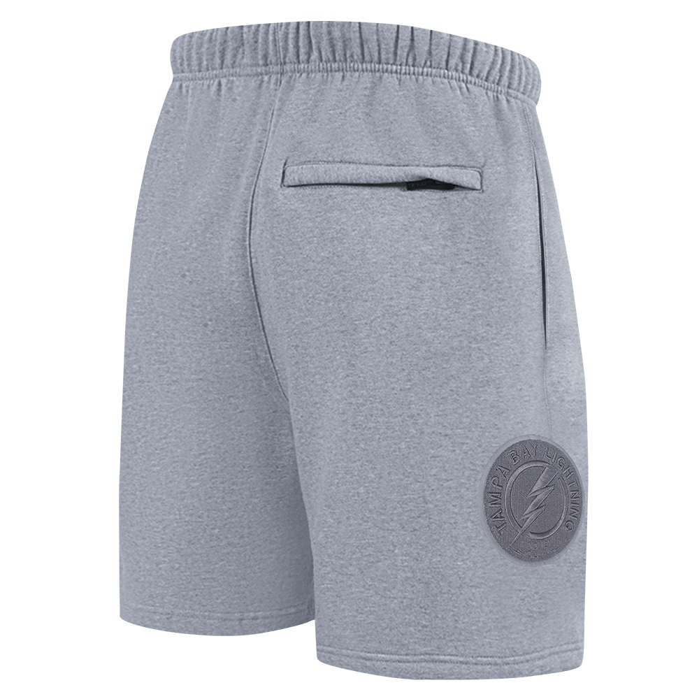 NHL TAMPA BAY LIGHTNING NEUTRAL SHORT EN MOLLETON POUR HOMME POUR HOMME (GRIS CHINÉ FONCÉ)