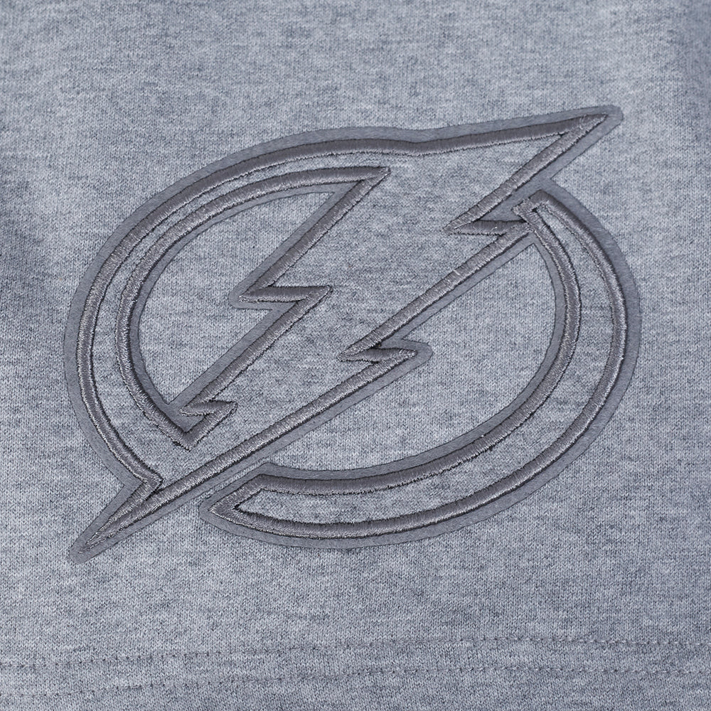 NHL TAMPA BAY LIGHTNING NEUTRAL SHORT EN MOLLETON POUR HOMME POUR HOMME (GRIS CHINÉ FONCÉ)