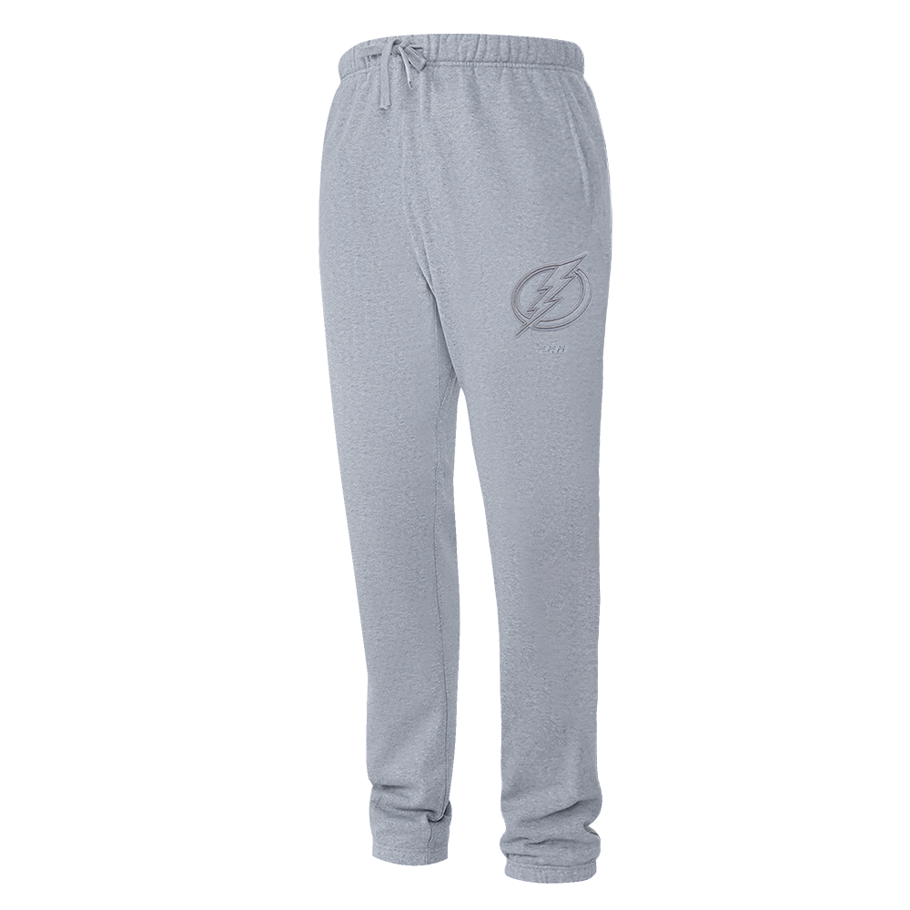 NHL TAMPA BAY LIGHTNING NEUTRAL PANTALON OUATÉ EN MOLLETON POUR HOMME (GRIS CHINÉ FONCÉ)