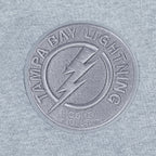 NHL TAMPA BAY LIGHTNING NEUTRAL CHANDAIL À CAPUCHON EN MOLLETON À ÉPAULES TOMBANTES POUR HOMME (GRIS CHINÉ FONCÉ)