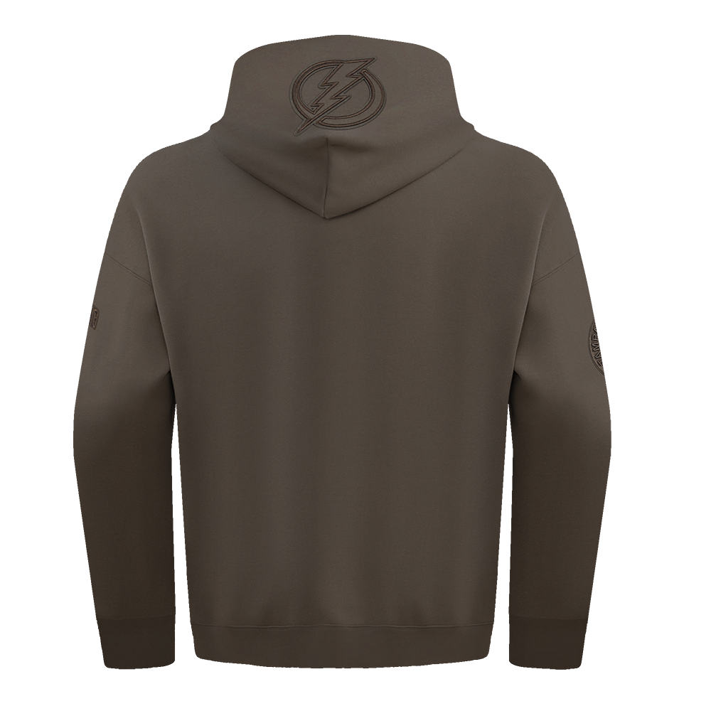 NHL TAMPA BAY LIGHTNING NEUTRAL MEN'S  DROP SHOULDER FLC PO HOODIE (DARK TAUPE)