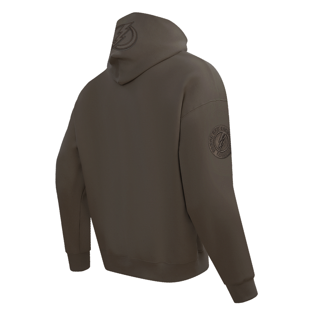 NHL TAMPA BAY LIGHTNING NEUTRAL MEN'S  DROP SHOULDER FLC PO HOODIE (DARK TAUPE)