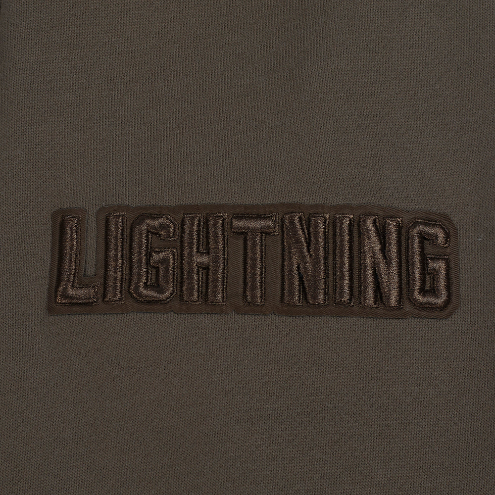 NHL TAMPA BAY LIGHTNING NEUTRAL MEN'S  DROP SHOULDER FLC PO HOODIE (DARK TAUPE)