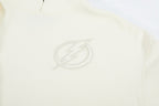 NHL TAMPA BAY LIGHTNING NEUTRAL CHANDAIL À CAPUCHON EN MOLLETON À ÉPAULES TOMBANTES POUR HOMME (COQUILLE D'ŒUF)