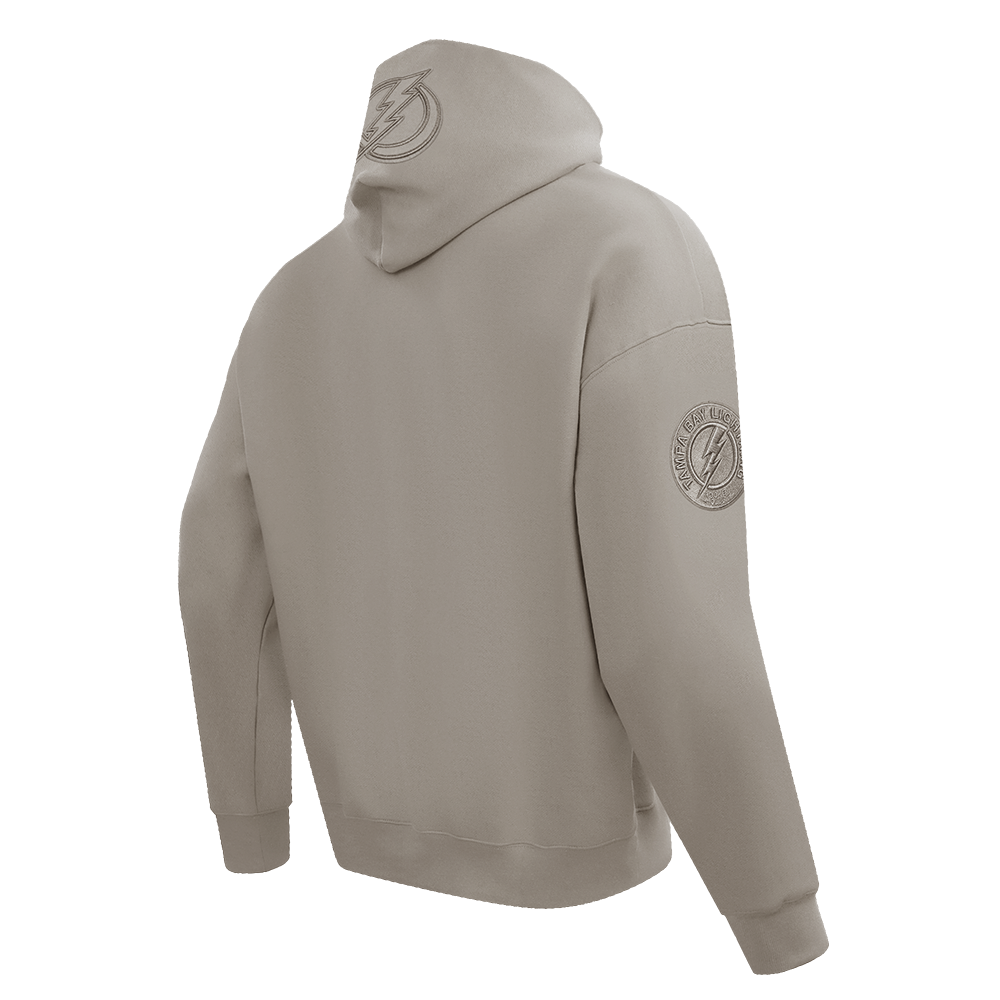 NHL TAMPA BAY LIGHTNING NEUTRAL MEN'S  DROP SHOULDER FLC PO HOODIE (TAUPE)
