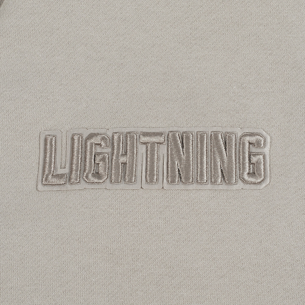 NHL TAMPA BAY LIGHTNING NEUTRAL MEN'S  DROP SHOULDER FLC PO HOODIE (TAUPE)