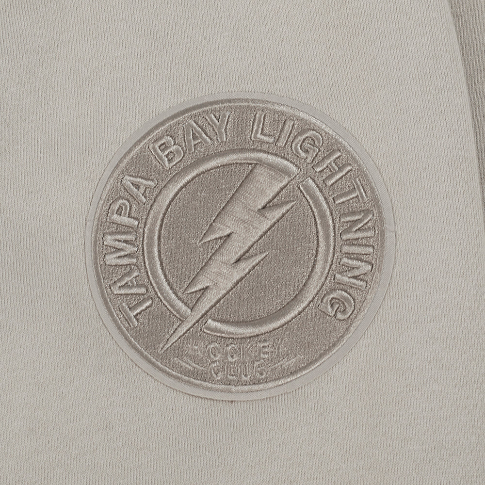 NHL TAMPA BAY LIGHTNING NEUTRAL MEN'S  DROP SHOULDER FLC PO HOODIE (TAUPE)