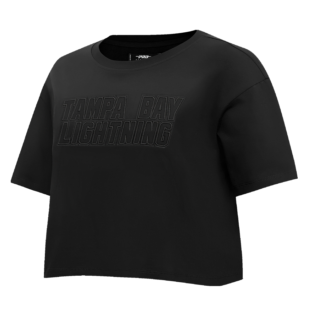 NHL TAMPA BAY LIGHTNING NEUTRAL WOMEN'S BOXY TEE (BLACK)