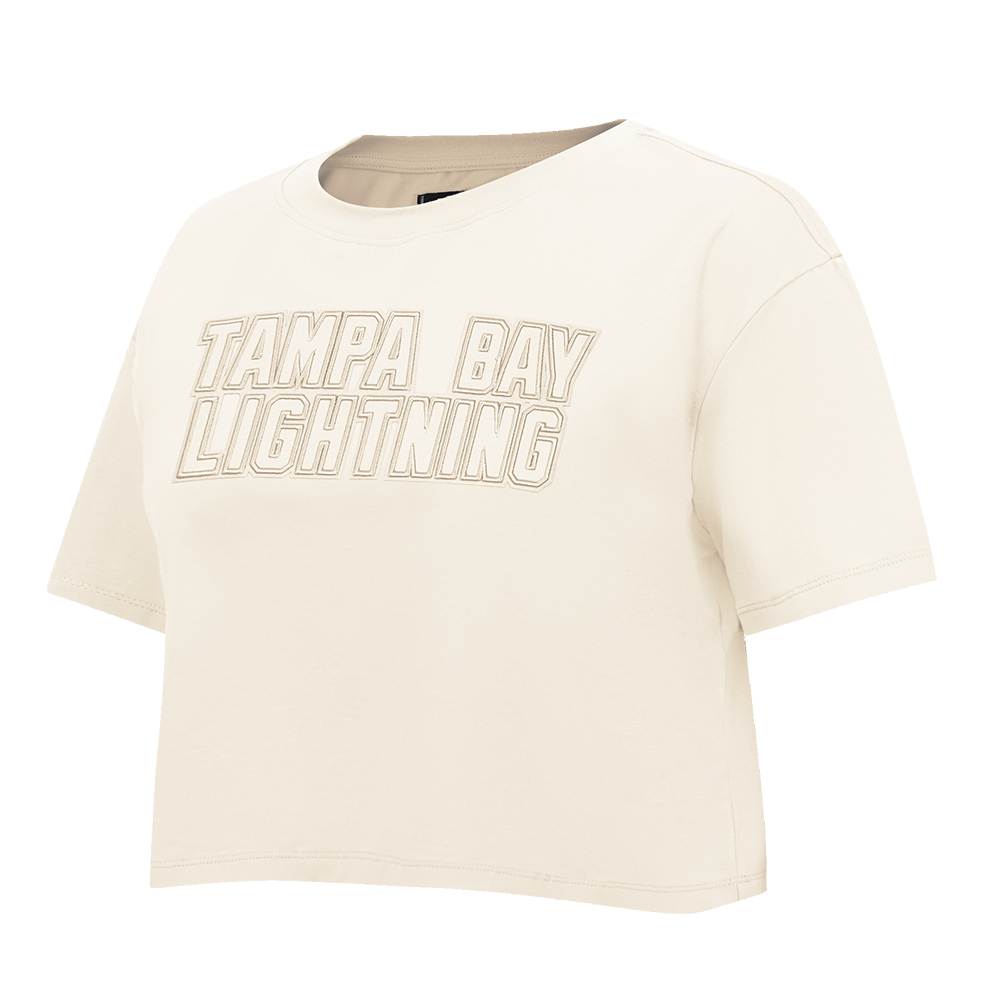 NHL TAMPA BAY LIGHTNING NEUTRAL WOMEN'S BOXY TEE (EGGSHELL)