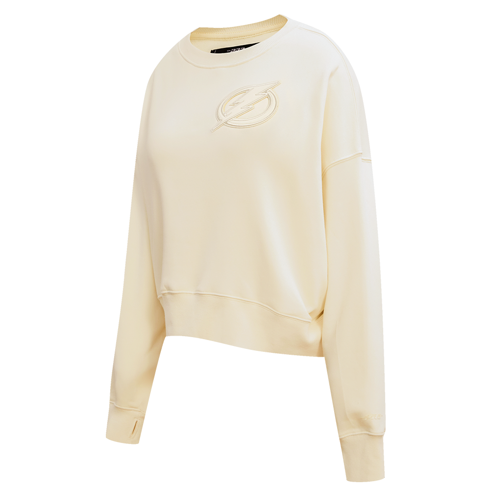 NHL TAMPA BAY LIGHTNING NEUTRAL WOMEN'S CREWNECK (EGGSHELL)