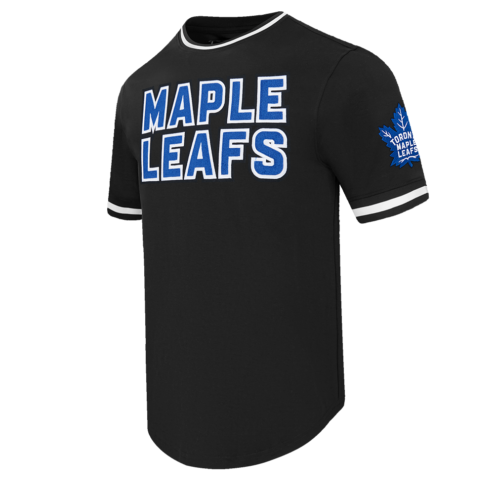 NHL TORONTO MAPLE LEAFS CLASSIC CHENILLE MEN'S DK TEE (BLACK)
