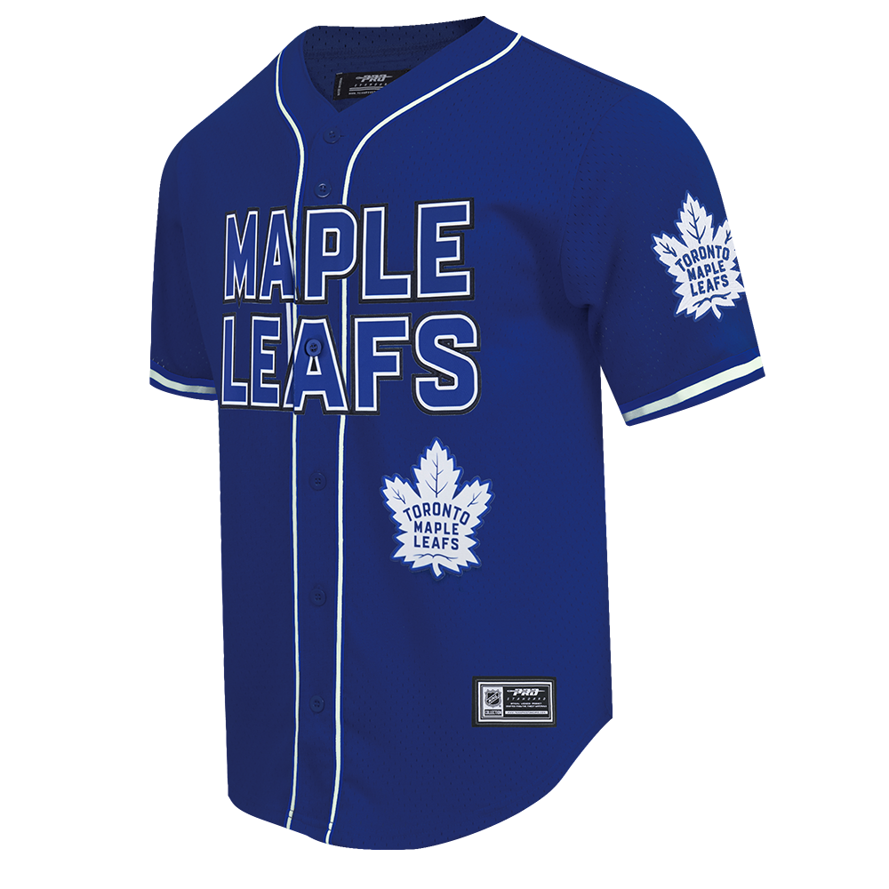 NHL TORONTO MAPLE LEAFS CLASSIC MESH BUTTON DOWN SHIRT (DODGER BLUE)