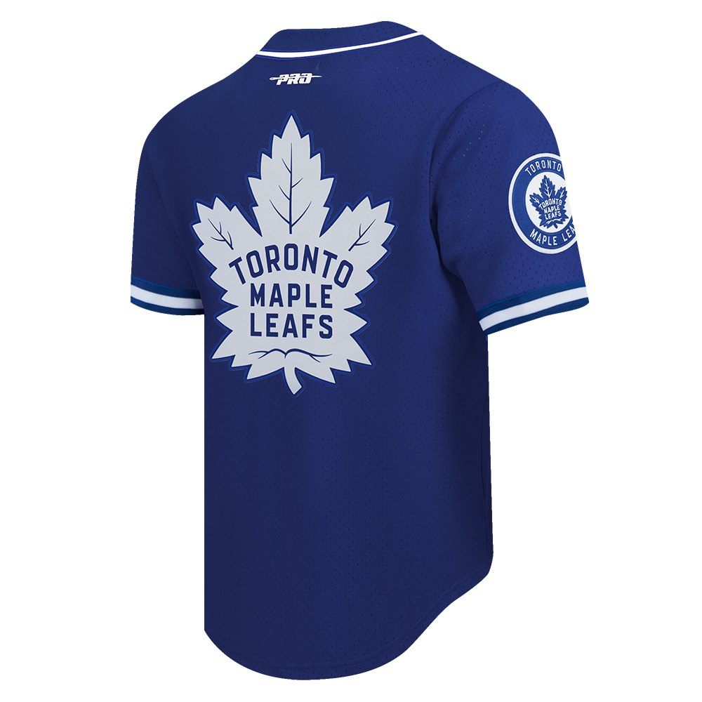 NHL TORONTO MAPLE LEAFS CLASSIC MESH BUTTON DOWN SHIRT (DODGER BLUE)