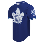 NHL TORONTO MAPLE LEAFS CLASSIC MESH BUTTON DOWN SHIRT (DODGER BLUE)