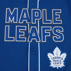 NHL TORONTO MAPLE LEAFS CLASSIC MESH BUTTON DOWN SHIRT (DODGER BLUE)