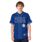 NHL TORONTO MAPLE LEAFS CLASSIC MESH BUTTON DOWN SHIRT (DODGER BLUE)