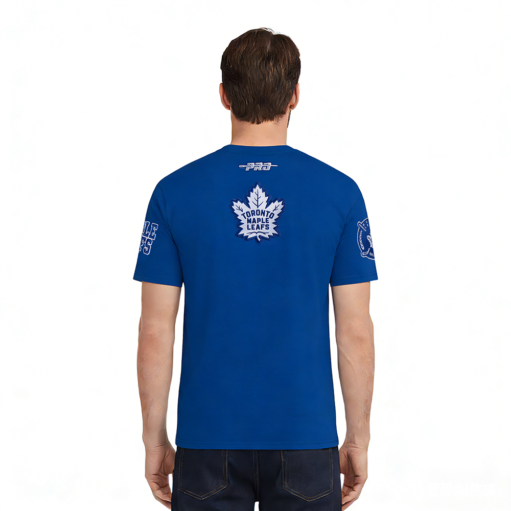 NHL TORONTO MAPLE LEAFS CITY ARCH T-SHIRT EN JERSEY SIMPLE POUR HOMME (BLEU DODGER)