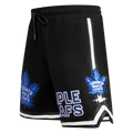 NHL TORONTO MAPLE LEAFS CLASSIC CHENILLE MEN'S DK SHORT (BLACK)
