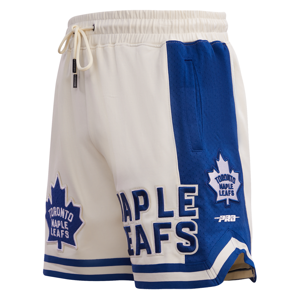 NHL TORONTO MAPLE LEAFS RETRO CLASSIC SHORT EN MAILLE DOUBLE 2.0 POUR HOMME (COQUILLE D'ŒUF/BLEU DODGER)