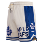 NHL TORONTO MAPLE LEAFS RETRO CLASSIC SHORT EN MAILLE DOUBLE 2.0 POUR HOMME (COQUILLE D'ŒUF/BLEU DODGER)