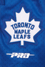 NHL TORONTO MAPLE LEAFS RETRO CLASSIC SHORT EN MAILLE DOUBLE 2.0 POUR HOMME (COQUILLE D'ŒUF/BLEU DODGER)