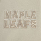 NHL TORONTO MAPLE LEAFS NEUTRAL CHANDAIL À COL ROND EN MOLLETON À ÉPAULES TOMBANTES POUR HOMME (TAUPE)