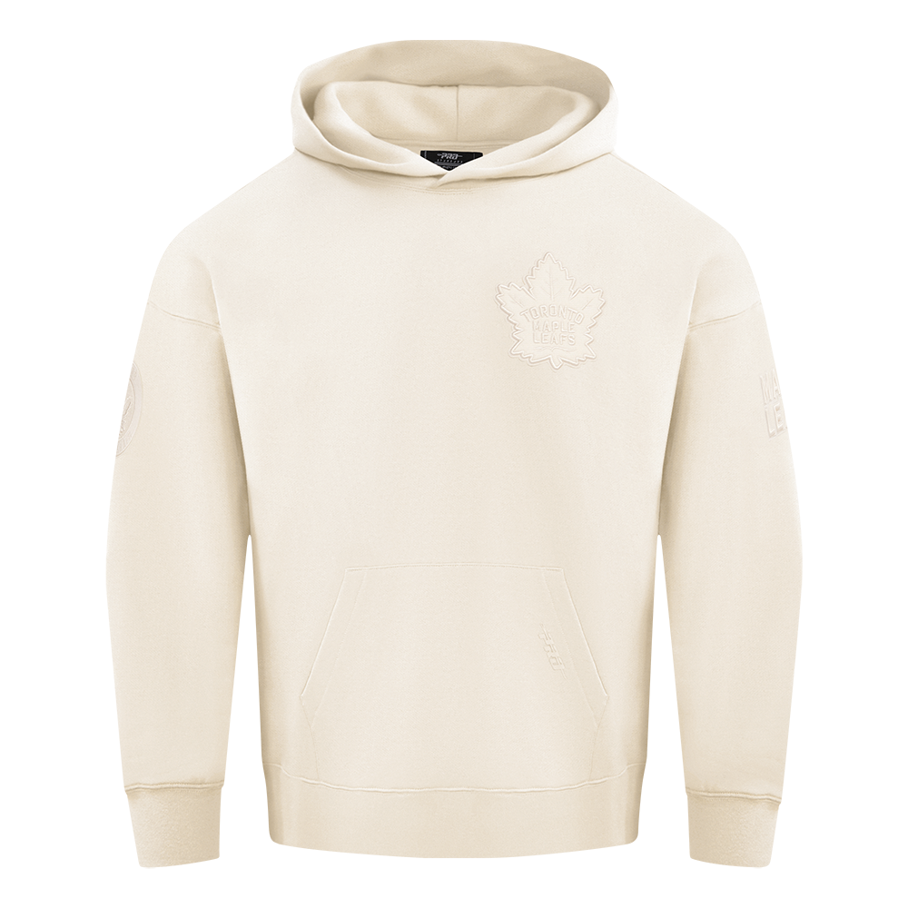 NHL TORONTO MAPLE LEAFS NEUTRAL CHANDAIL À CAPUCHON EN MOLLETON À ÉPAULES TOMBANTES POUR HOMME (COQUILLE D'ŒUF)