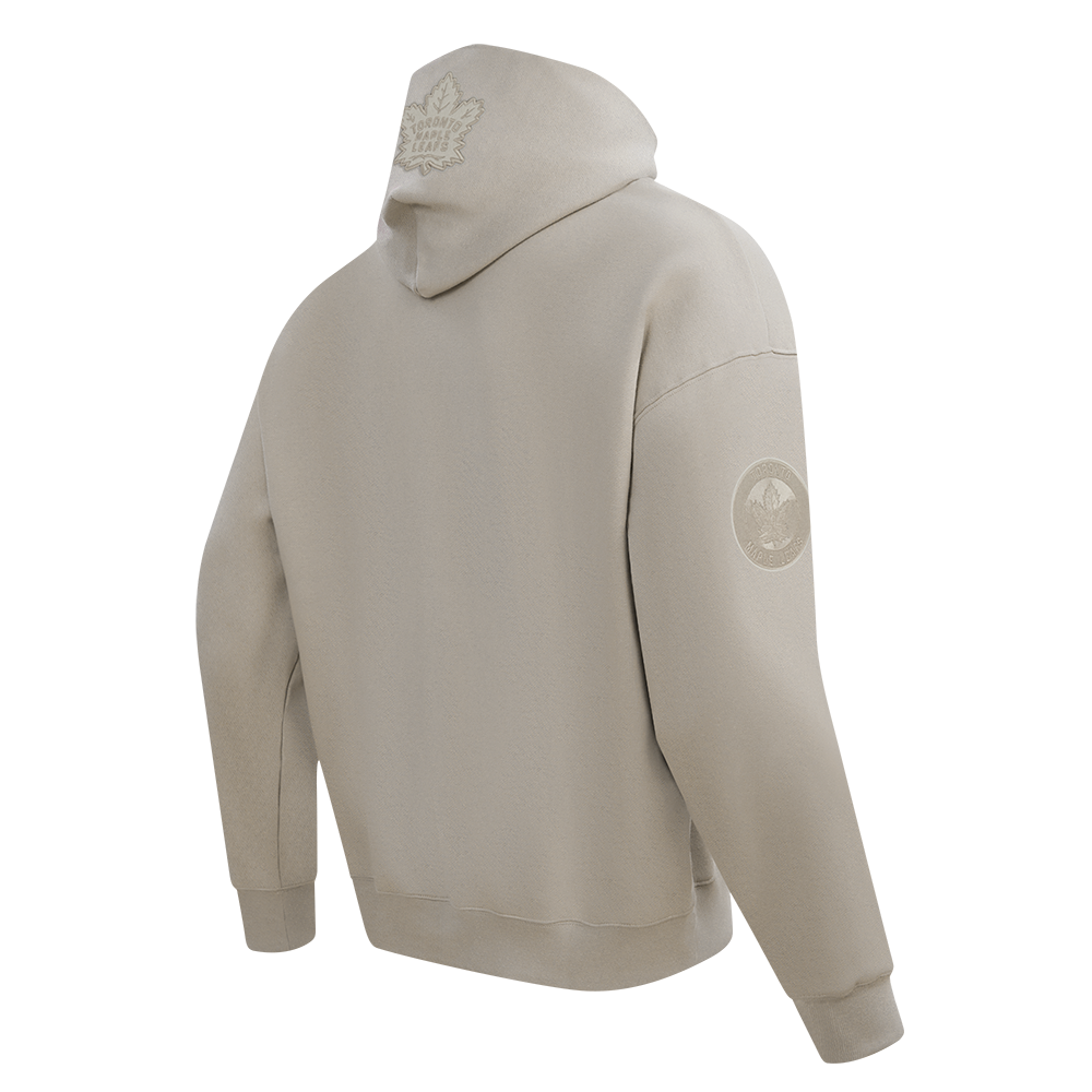 NHL TORONTO MAPLE LEAFS NEUTRAL CHANDAIL À CAPUCHON EN MOLLETON À ÉPAULES TOMBANTES POUR HOMME (TAUPE)