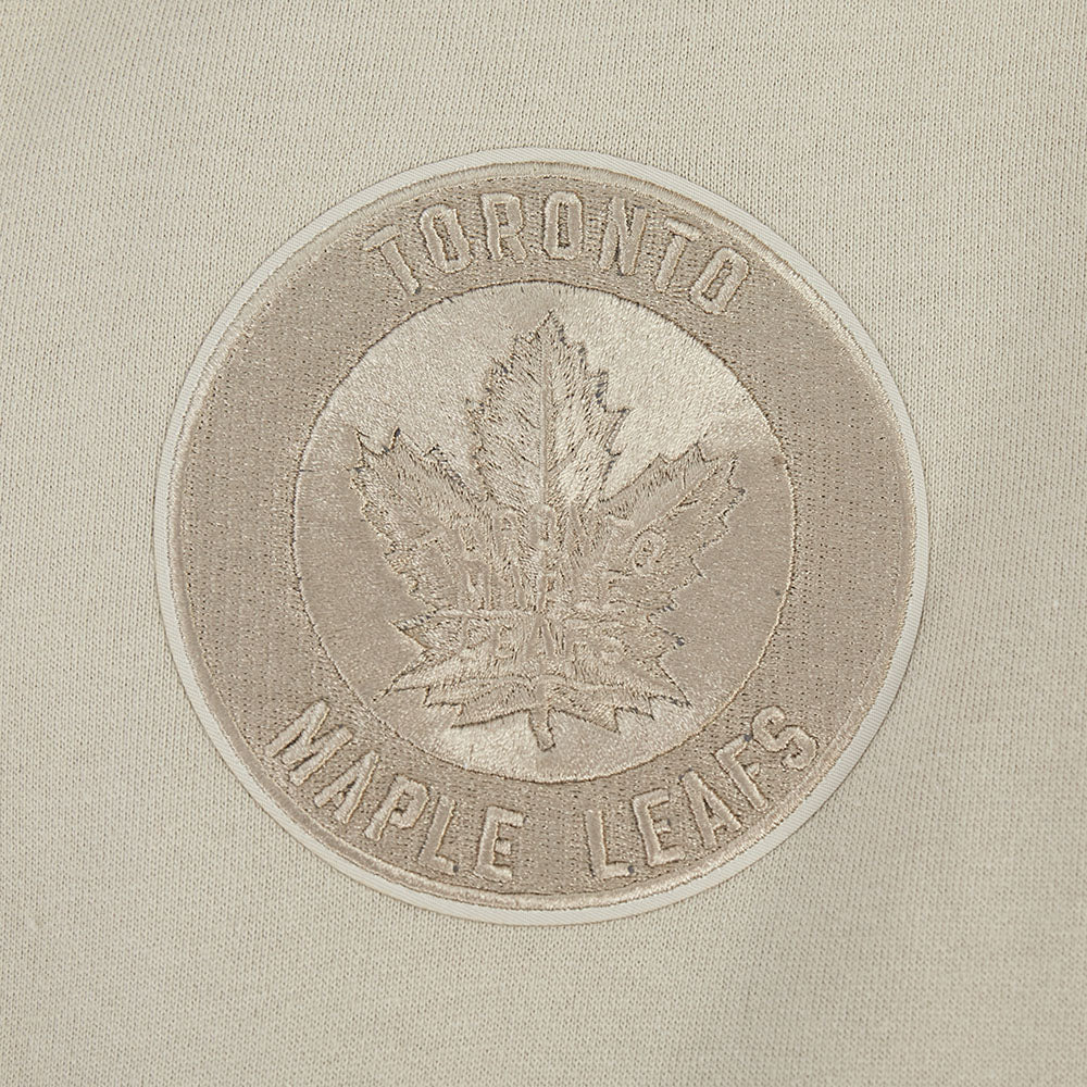 NHL TORONTO MAPLE LEAFS NEUTRAL CHANDAIL À CAPUCHON EN MOLLETON À ÉPAULES TOMBANTES POUR HOMME (TAUPE)