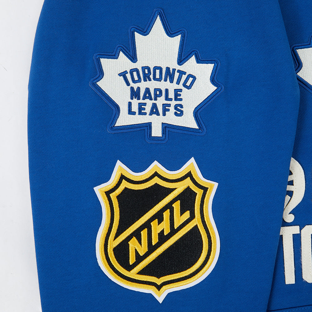 NHL TORONTO MAPLE LEAFS MODERN ORIGINALS MEN'S FLC PO HOODIE (DODGER BLUE)