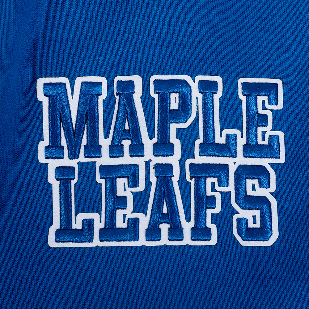 NHL TORONTO MAPLE LEAFS CITY ARCH CHANDAIL À CAPUCHON EN MOLLETON POUR HOMME (BLEU DODGER)