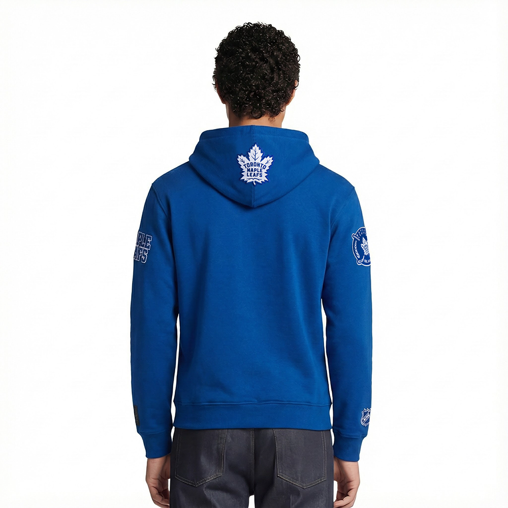 NHL TORONTO MAPLE LEAFS CITY ARCH CHANDAIL À CAPUCHON EN MOLLETON POUR HOMME (BLEU DODGER)