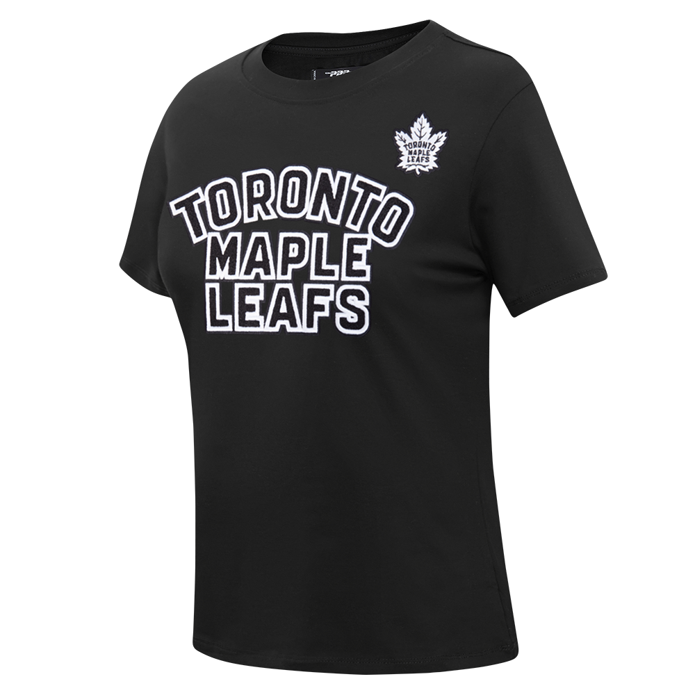 NHL TORONTO MAPLE LEAFS CLASSIC WOMEN'S SJ SLIM FIT TEE (BLACK)